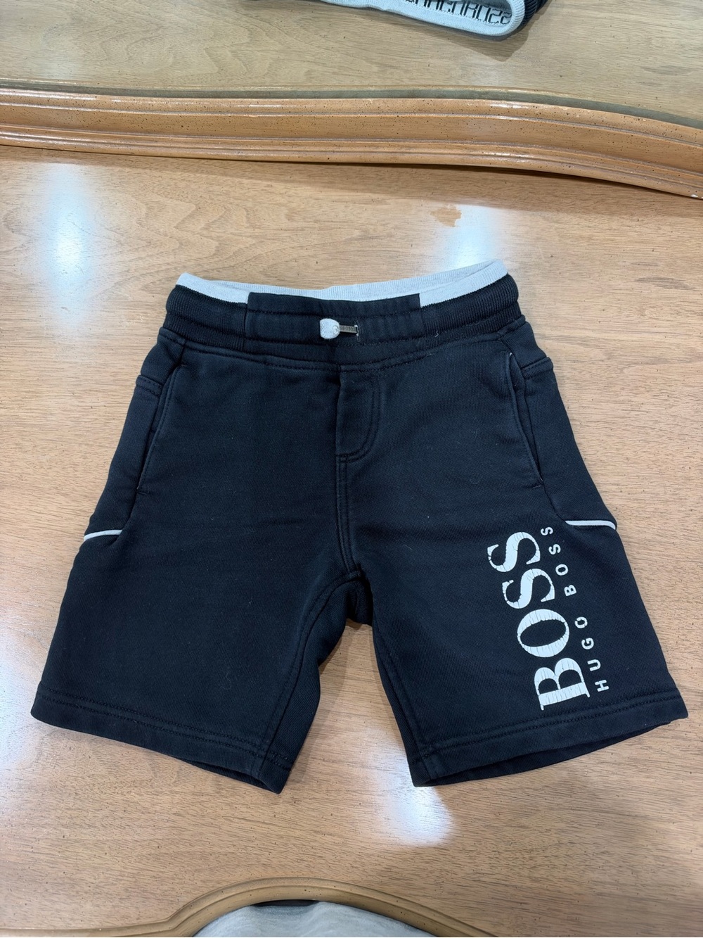 Boss Black Kids Logo Shorts with White Trim